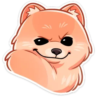☺️ chó, động vật, thú cưng, dễ thương, hoạt hình telegram sticker