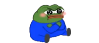 😤 Pepe the Frog pepe, rana, arrabbiato, emozioni, meme telegram sticker
