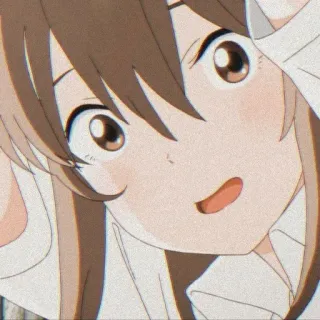 🎭 Anime, Menina, Desenho animado, Bonito, Sorrindo telegram sticker