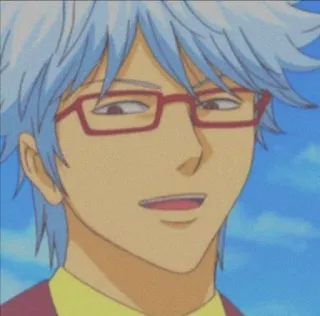 🧊 Gintoki Sakata Gintama Anime, Personnage, Sourire, Lunettes, Gintoki Sakata, Gintama telegram sticker