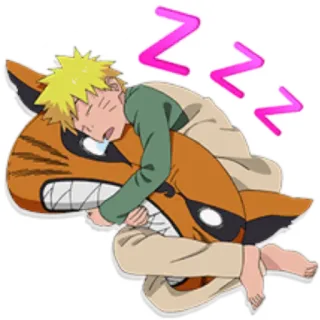 😴 Naruto ZZZ Аниме, Наруто, Сон, Спит, Уставший, Усталый telegram sticker