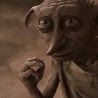 π«₯ Dobby Harry Potter elfo domestico, magia, mago, fantasy, elfo whatsapp sticker