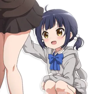 😳 Anime, Fofo, Garota, Desenho animado, Ilustração telegram sticker