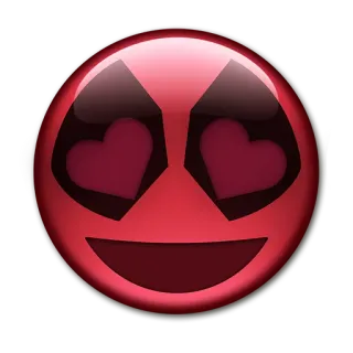 😍 emoji, love, red, face, heart eyes telegram sticker