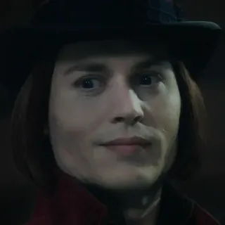 🎩 Willy Wonka Charlie and the Chocolate Factory Willy Wonka, Schokolade, Fabrik, Film, Charakter telegram sticker