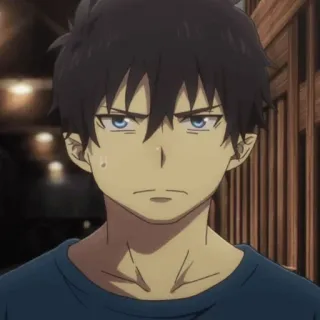 ☁️ Rin Okumura Blue Exorcist Anime, Blue Exorcist, Rin Okumura, Charakter, Manga telegram sticker
