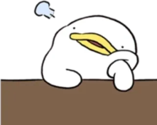 😵 kaczka, mem, kreskówka, śmieszne, zwierzę, słodkie telegram sticker