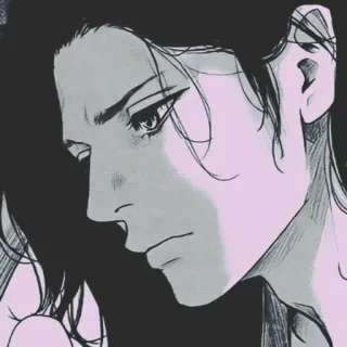 ♾ Anime, Manga, Ritratto, Illustrazione, Disegno, Personaggio whatsapp sticker