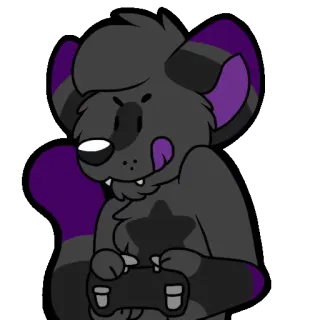🎮 furry, videogame, antro, desenho animado, gamer telegram sticker