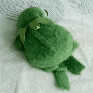 🕟 Kermit Kermit la Rana, pupazzo, verde, Muppet, peluche whatsapp sticker