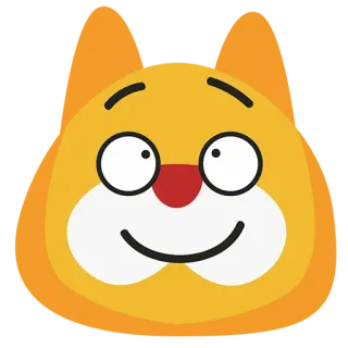 🙂 Cartoon, Tier, Katze, Lächeln, Fröhlich, Gesicht whatsapp sticker