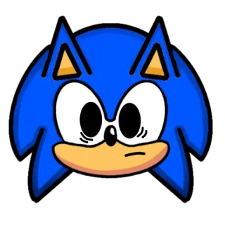 😧 Sonic Sonic the Hedgehog, video game, cartoon, blue hedgehog, character, icon telegram sticker