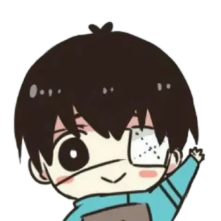 ✋ Ken Kaneki Tokyo Ghoul anime, ghoul, manga, eyepatch, kaneki telegram sticker