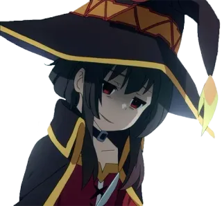 😥 Megumin Konosuba 动漫, 巫师, 女孩, 魔法, 爆炸 telegram sticker