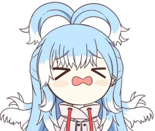 😵 Kobo Kanaeru Аниме, VTuber, Kobo Kanaeru, Милый, Грустный, Расстроенный whatsapp sticker