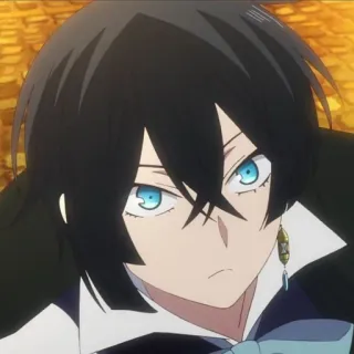 💎 Noé Archiviste The Case Study of Vanitas animé, personnage, yeux bleus, cheveux foncés telegram sticker