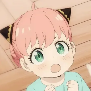 🙀 Anya Forger Spy x Family Anime, Spy x Family, Anya Forger, süß, kawaii, lustig whatsapp sticker