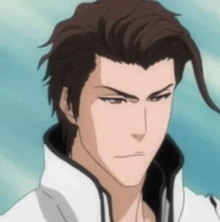 😄 Aizen Sosuke Bleach anime, villain, manga, aizen, sosuke telegram sticker