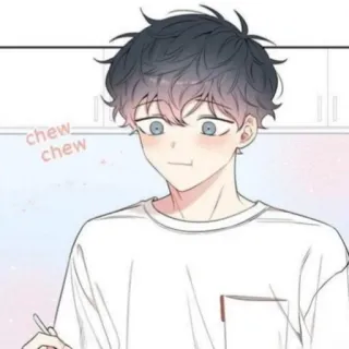 🐚 chew chew Аниме, Манга, Еда, Милый whatsapp sticker