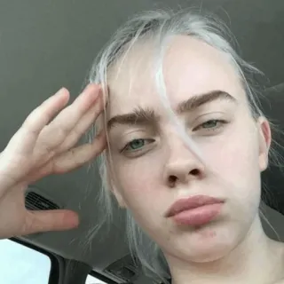 🌊 Billie Eilish piosenkarz, celebryta, gwiazda pop, Billie Eilish, osoba telegram sticker