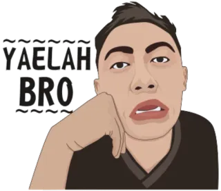😏 YAELAH BRO telegram sticker