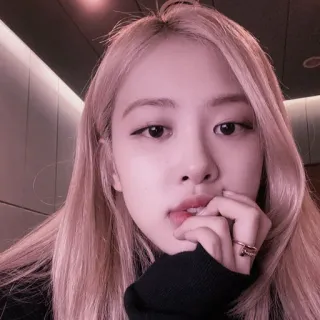 🧚‍♀ Rose Роуз, K-pop, певица, Blackpink, портрет, корейский whatsapp sticker