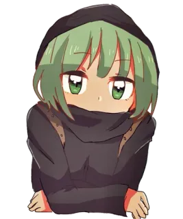 😐 อนิเมะ, มังงะ, ตัวละคร, การ์ตูน, ผู้หญิง telegram sticker