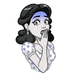 Lady Noir | @Premium_Emojis_Telegram telegram emojis 😨