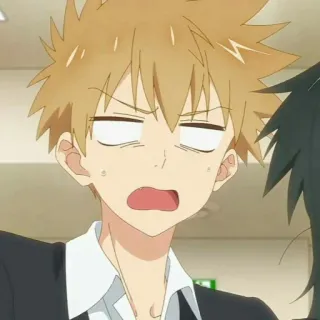 🔰 Anime, Dibujos animados, Cara graciosa, Reacción, Expresión, Retrato telegram sticker