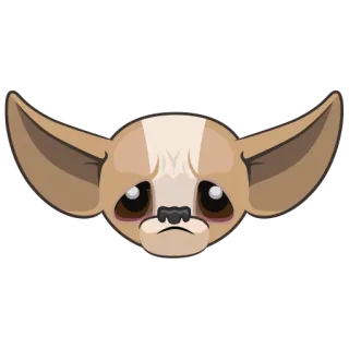 😢 chihuahua, cão, cachorro, animal, animal de estimação, triste, fofo whatsapp sticker
