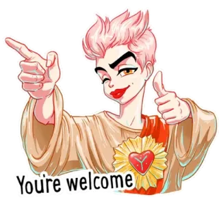 👋 You're welcome whatsapp sticker