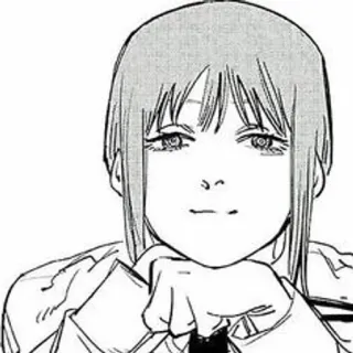 😉 Makima Chainsaw Man Anime, Manga, Chainsaw Man, Makima, Ilustración, Retrato, Personaje telegram sticker