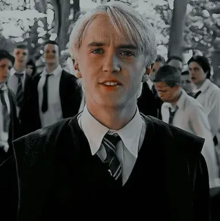 🐾 Draco Malfoy Harry Potter 드레이코 말포이, 해리 포터, 슬리데린, 교복, 마법사, 마법 telegram sticker