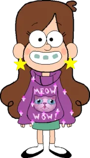 😀 Mabel Pines Gravity Falls MEOW
WOW! Dessin animé, Animé, Mabel Pines, Gravity Falls, Chat, Pull, Mignon telegram sticker