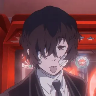🐾 Dazai Osamu Bungo Stray Dogs Anime, Manga, Dazai, Bungo Stray Dogs, Charakter, Sticker telegram sticker