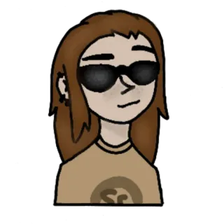 Larry (SallyFace) whatsapp stickers