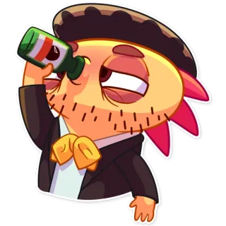 🍾 Messicano, Cartoni animati, Alcol, Festa, Bere telegram sticker
