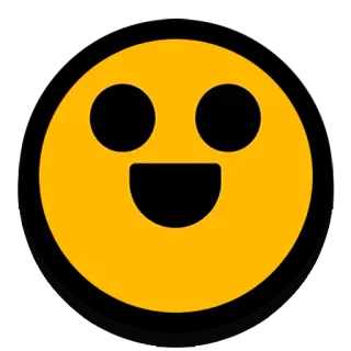 😃 表情符号, 微笑, 快乐, 黄色, 脸 telegram sticker