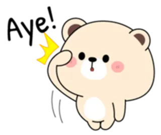 😝 dễ thương, gấu, động vật, hoạt hình, sticker telegram sticker