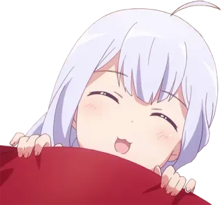 😴 Anime, Mignon, Fille, Joyeux telegram sticker
