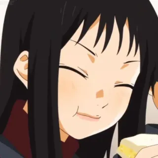 🎹 Anime, Chica, Comiendo, Sándwich, Lindo, Feliz whatsapp sticker