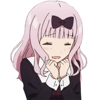 🥰 Chika Fujiwara Kaguya-sama: Love Is War Anime, Chika, Kawaii, Fofo, Mangá, Feliz whatsapp sticker