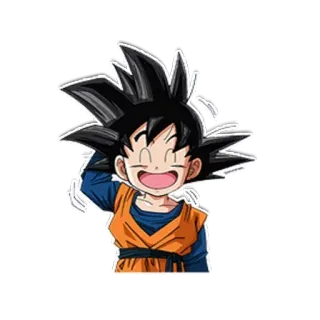 😅 Goten Dragon Ball Z 动漫, 龙珠, 儿童, 卡通, 孙悟天 telegram sticker