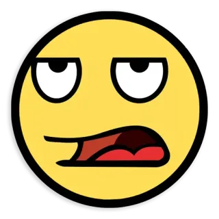 🙄 emoji, meme, annoiato, faccia telegram sticker
