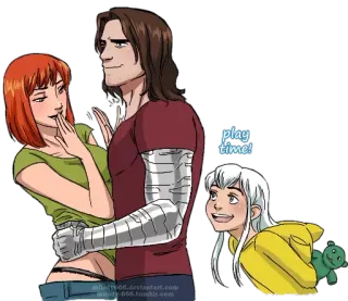 😁 Bucky Barnes play time! Marvel, comic, superhero, character, playtime telegram sticker