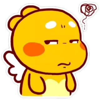 😁 vàng, hoạt hình, dễ thương, tức giận, khó chịu telegram sticker