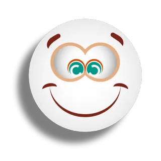 😳 笑脸, 卡通, 快乐, 可爱 telegram sticker