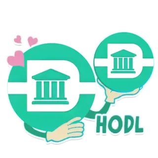 🥰 HODL crypto, hodl, finanza, investimenti, valuta telegram sticker