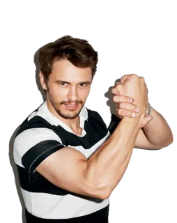 💪 James Franco actor, celebridad, hombre, retrato whatsapp sticker