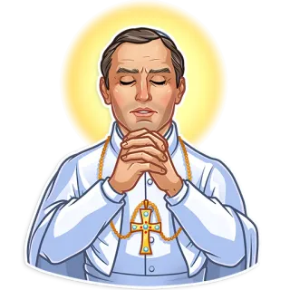 The Young Pope telegram stickers